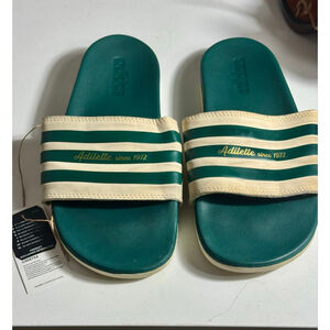 Adidas GW8754 US Men 8 and Women’s 9 Adilette Comfort Slide Collegiate Green